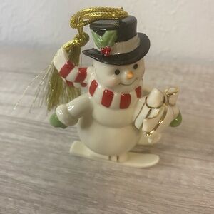 Lenox “Snowman” Porcelain Ornament Very Merry Christmas Holiday Collection 4”